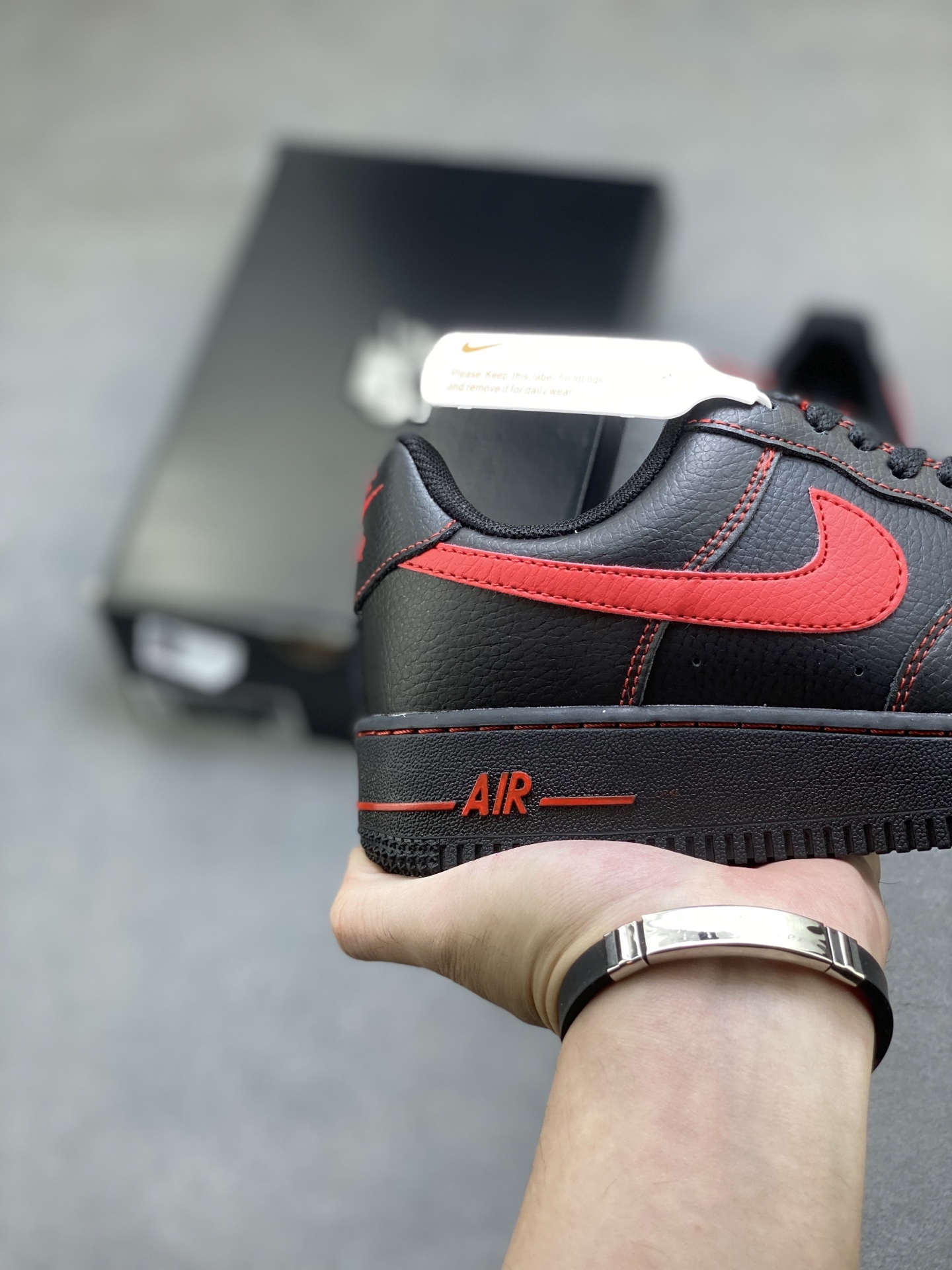 Nike Air Force 1 Low Black Red Stitching - Iconic Style and Comfort 6 i1760803537033 1344 0 4