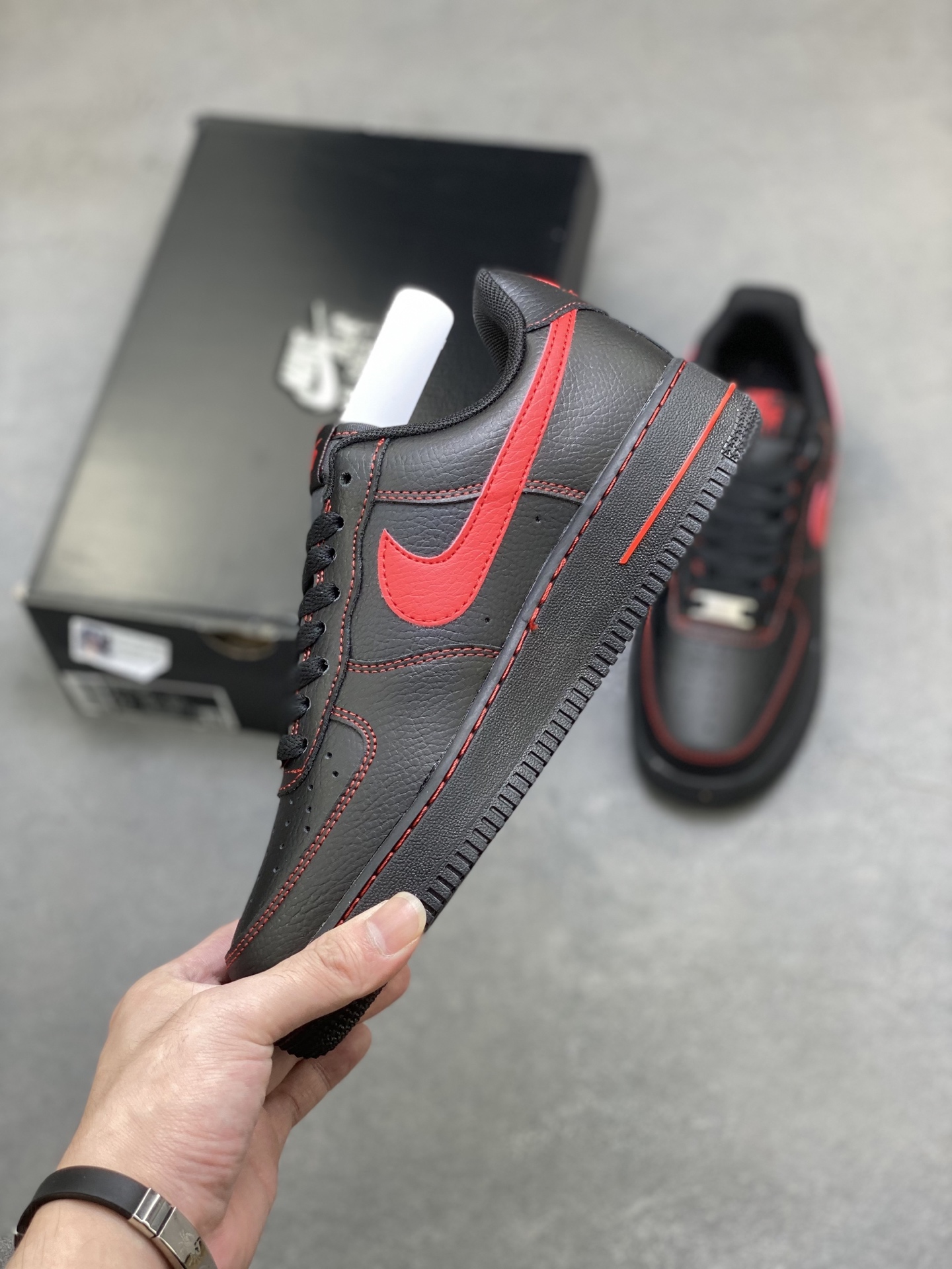 Nike Air Force 1 Low Black Red Stitching - Iconic Style and Comfort 4 i1760803537080 821 0 2