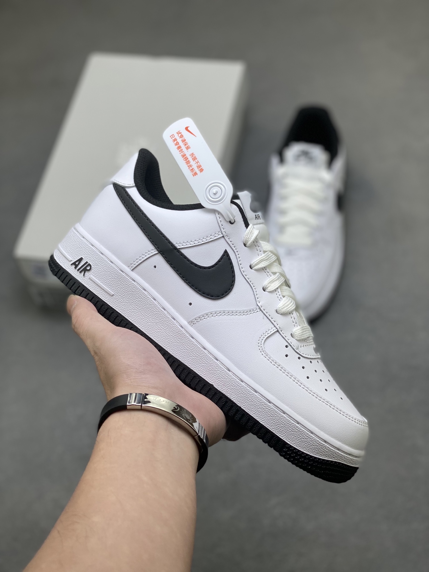 Nike Air Force 1 '07 Low White Black Casual Shoes HQ1911-100