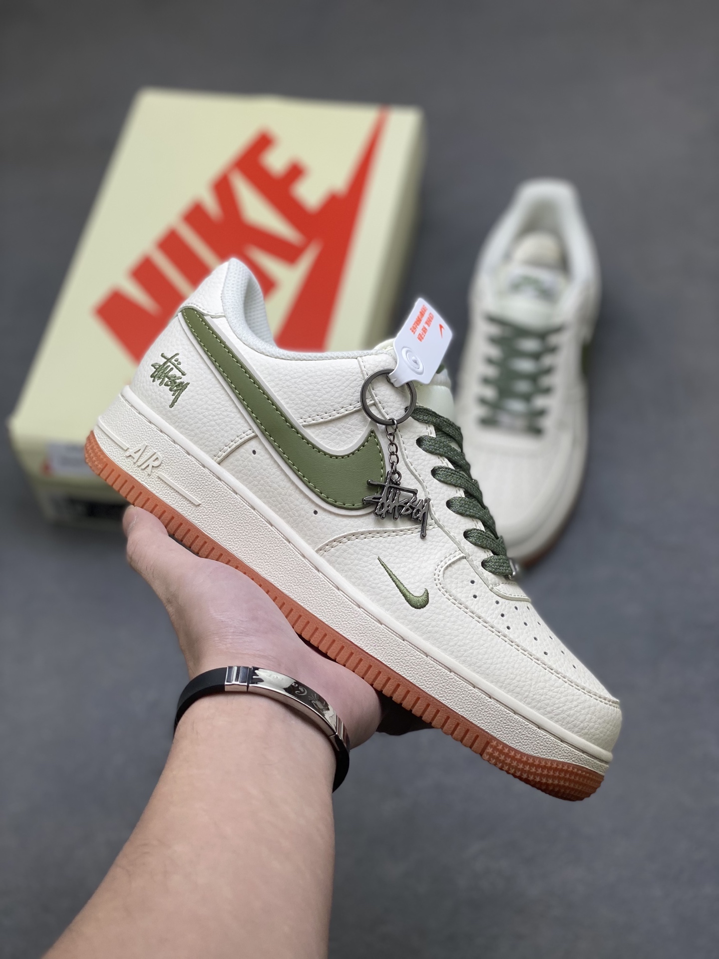 Nike Air Force 1 '07 Low Stüssy Fossil Sneakers XX3167-127