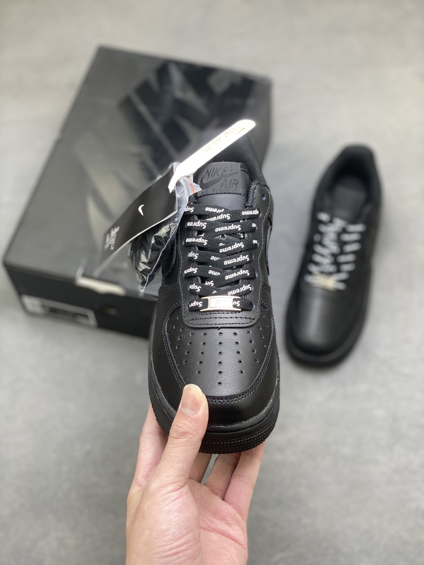 Nike Air Force 1 Low Black Supreme CU9225-001 - Classic Style & Comfort 3 i1761063406431 5236 0 1