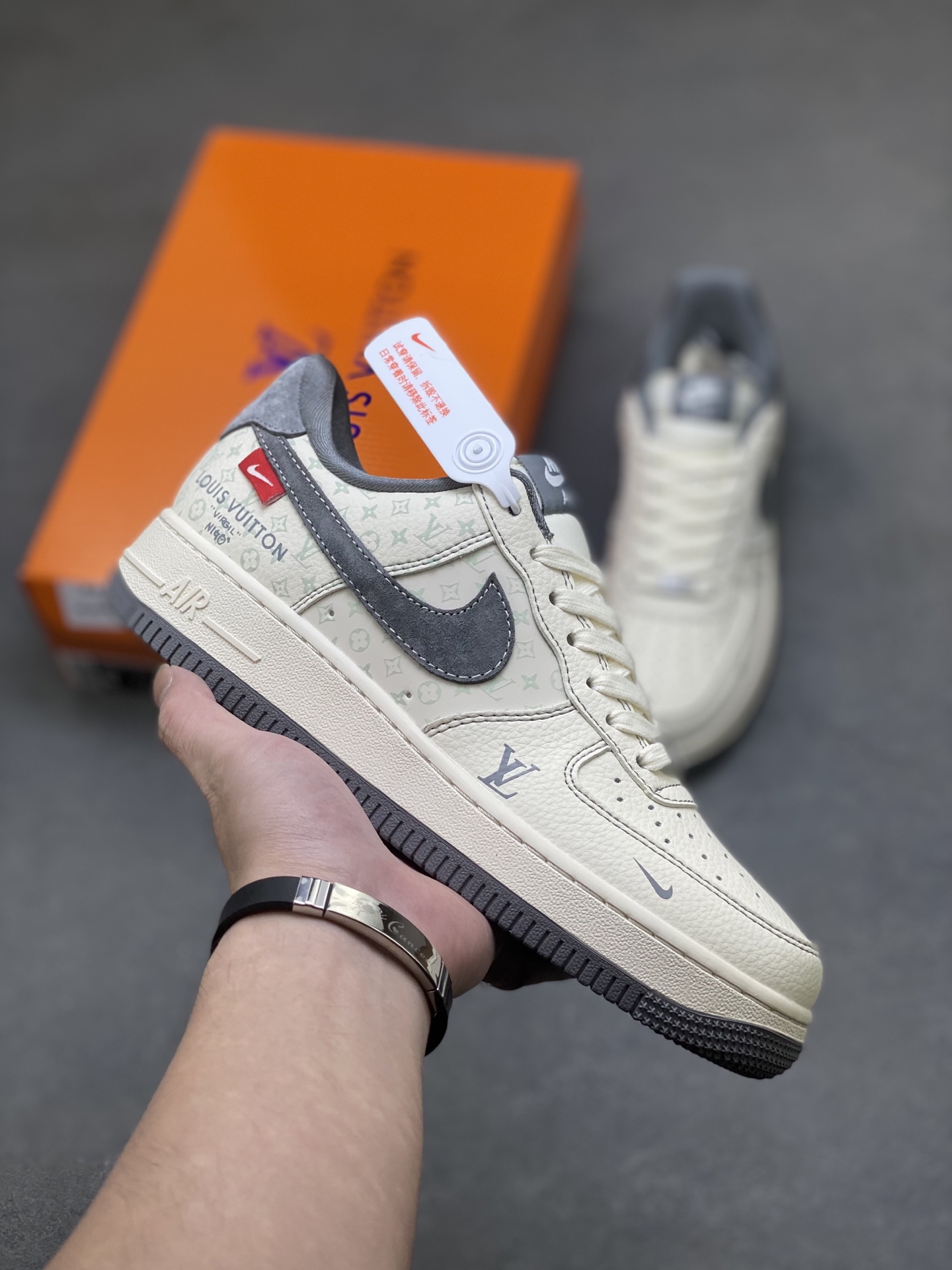 Nike Air Force 1 Low Louis Vuitton Custom Sneakers Limited Edition