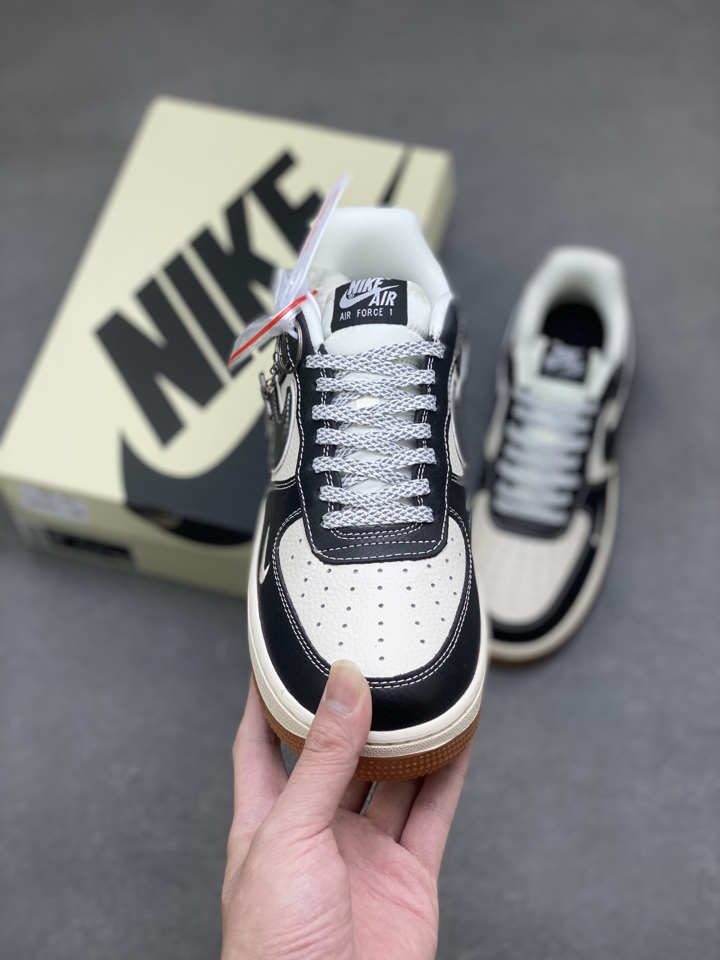 Nike Air Force 1 '07 Low Black White Stitching Casual Sneakers DD1982-323 3 i1761243691501 5193 0 1