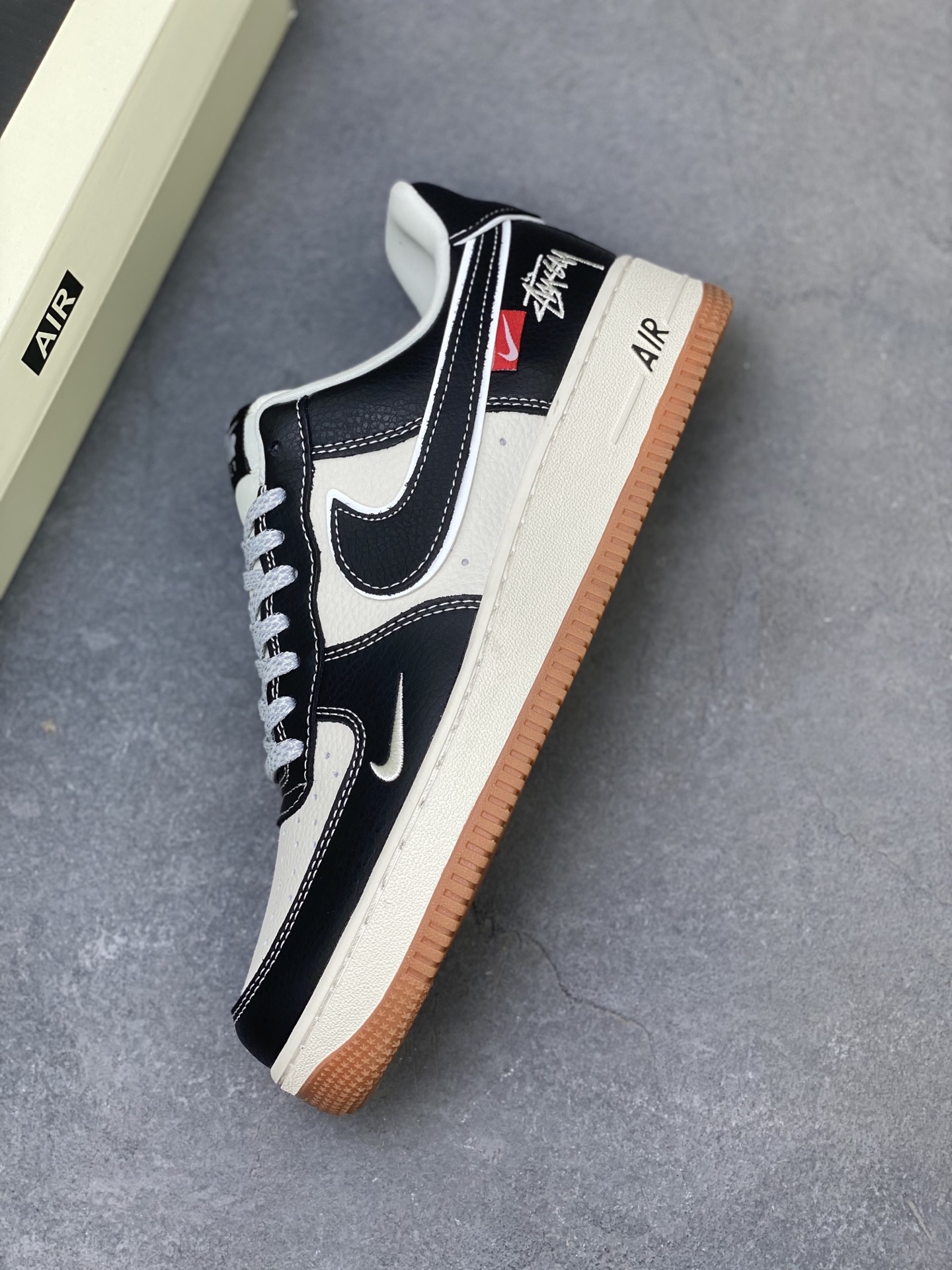 Nike Air Force 1 '07 Low Black White Stitching Casual Sneakers DD1982-323 8 i1761243691593 4463 0 6