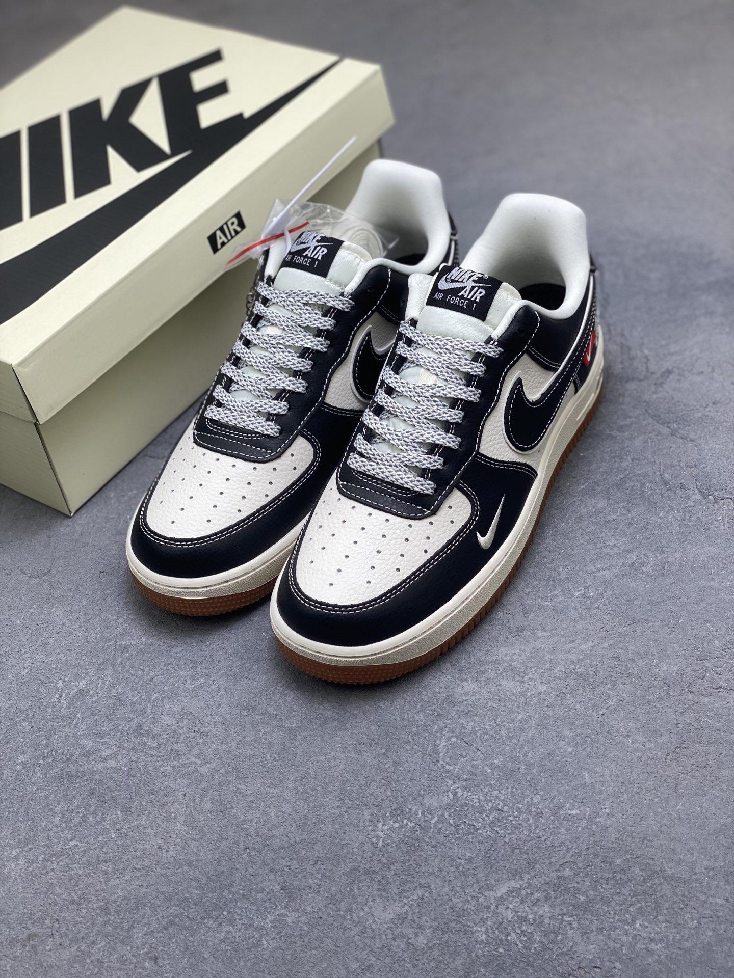 Nike Air Force 1 '07 Low Black White Stitching Casual Sneakers DD1982-323 9 i1761243703028 1771 0 7