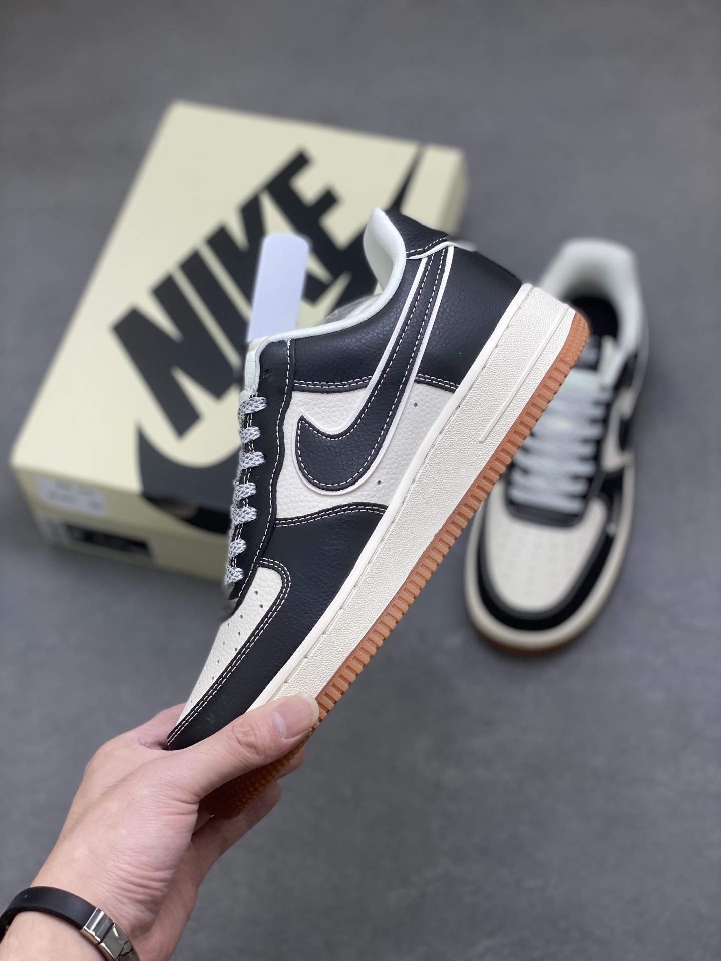 Nike Air Force 1 '07 Low Black White Stitching Casual Sneakers DD1982-323 4 i1761243703218 5872 0 2