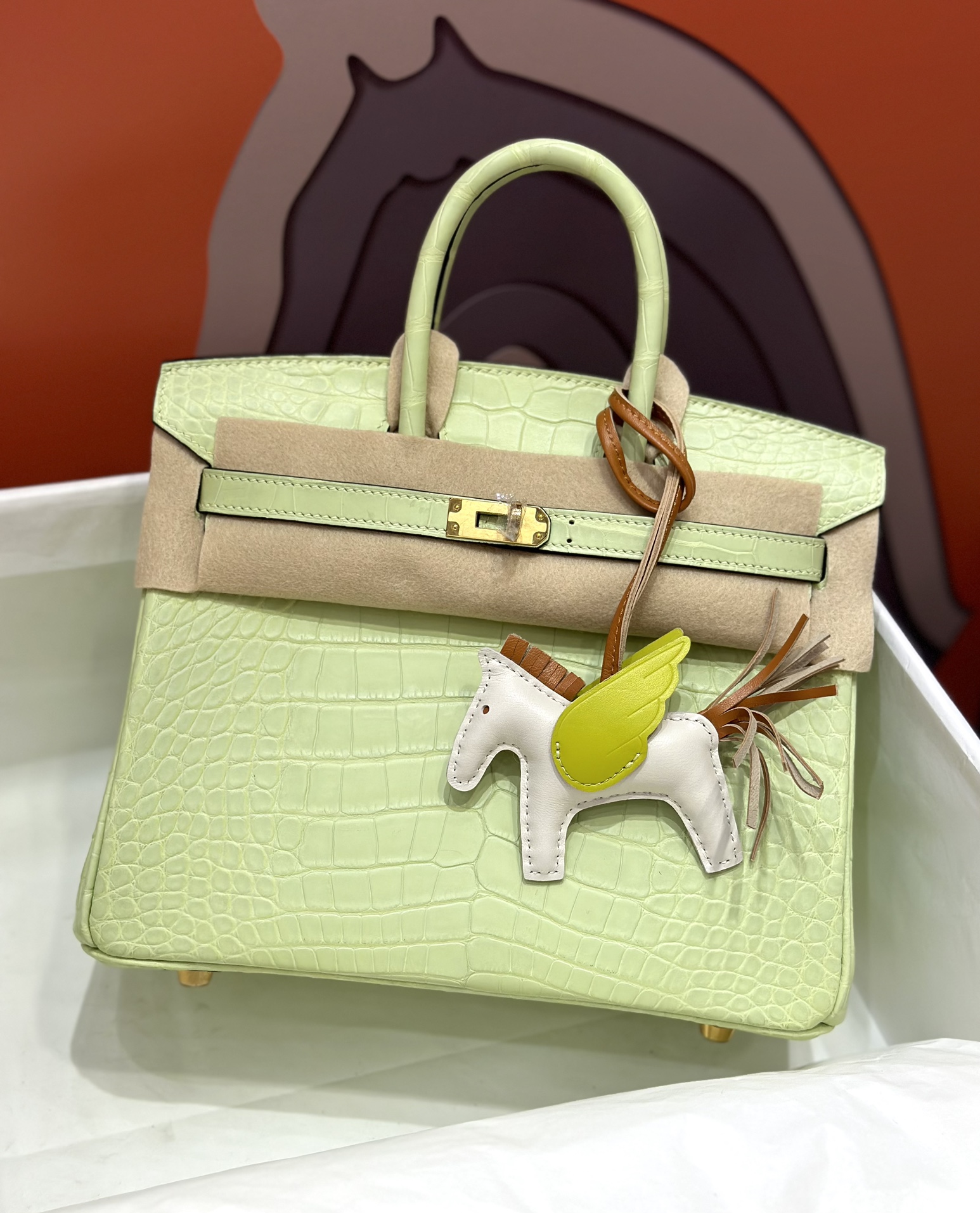 Hermes Birkin Bags Handbags Green Gold Hardware
