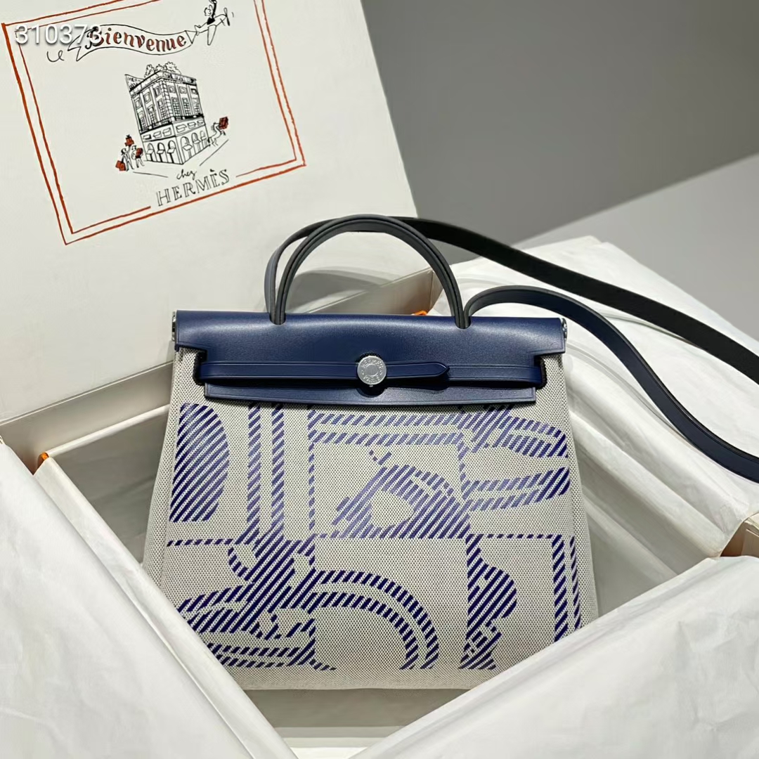 HERBAG ZIP Blue Handbag, Convertible Multi-Style Bag with Shoulder Strap 7 HERBAG ZIP Blue Handbag, Convertible Multi-Style Bag with Shoulder Strap