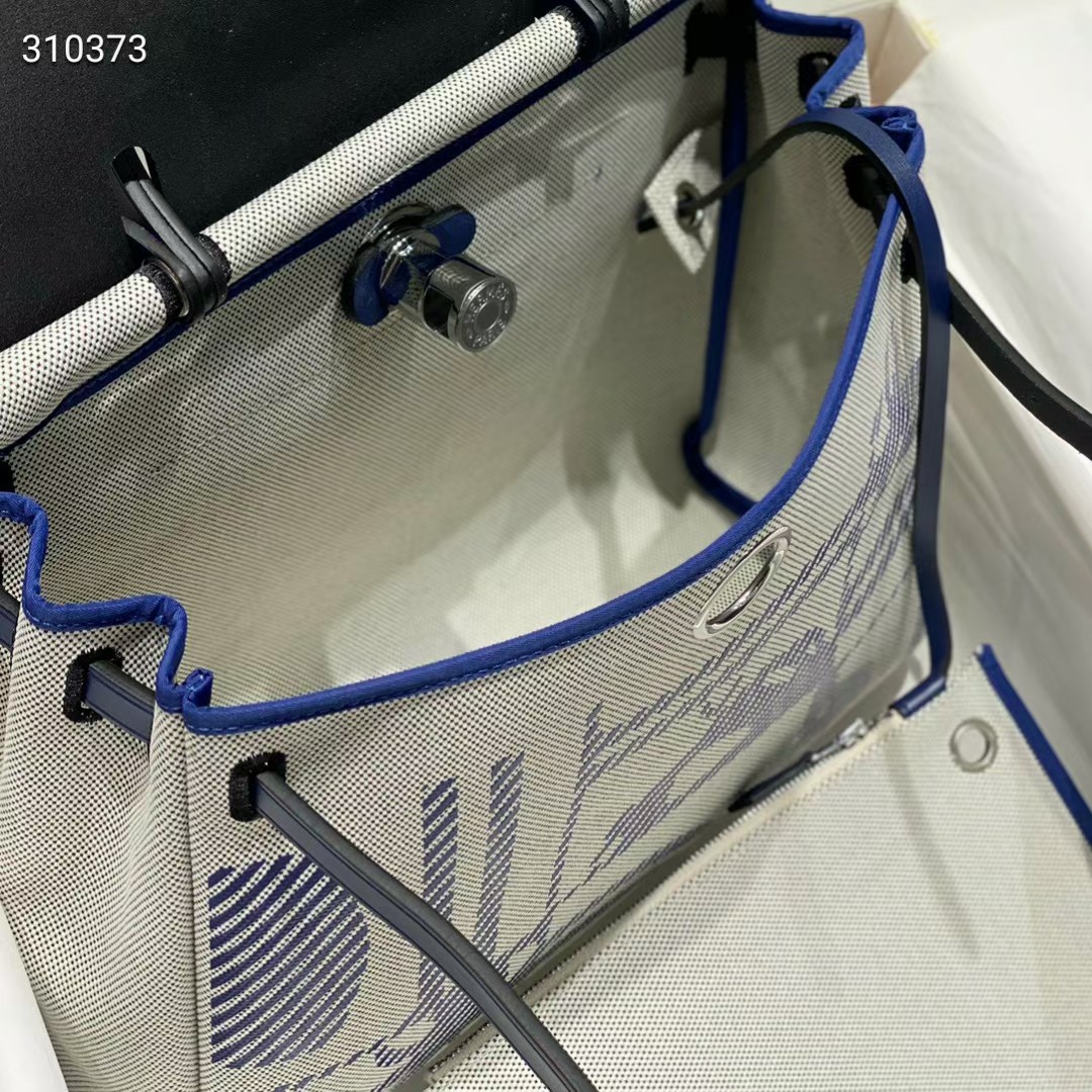 HERBAG ZIP Blue Handbag, Convertible Multi-Style Bag with Shoulder Strap 10 a1722227700423 0551