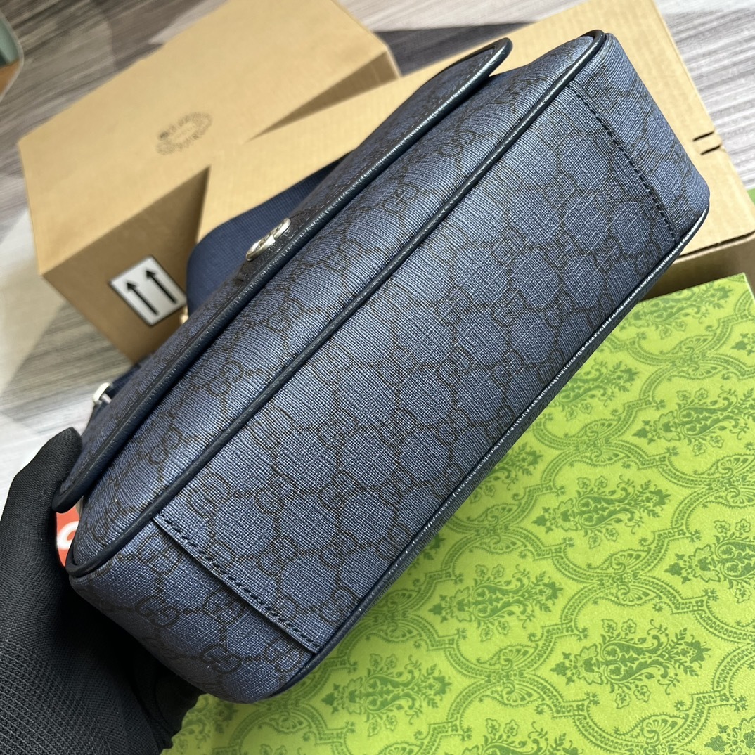 配全套包装️OPhidia系列中号邮差包GGSuPremeTender帆布魅力演绎男士系列配饰柔软材质和