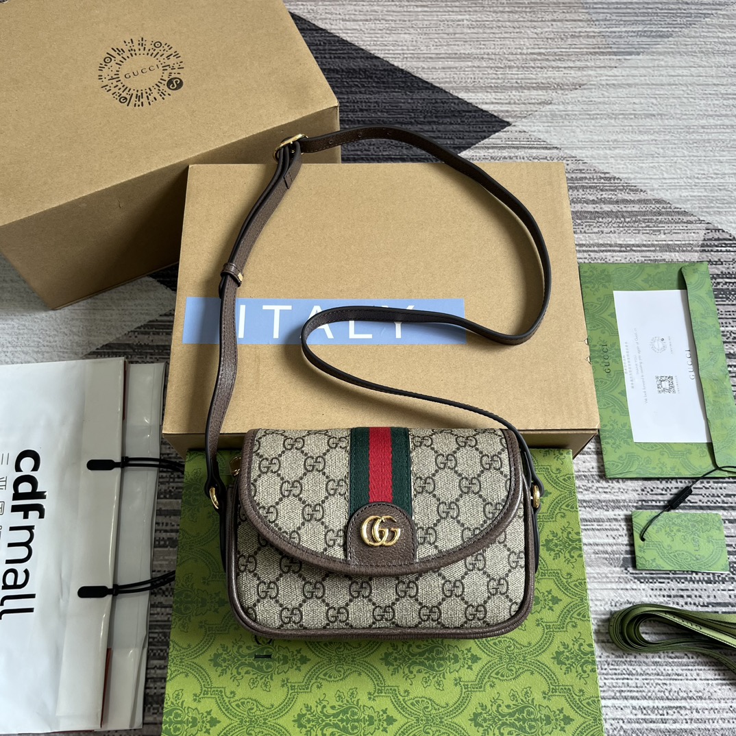 Gucci Beżowy Brązowy PVC Mini