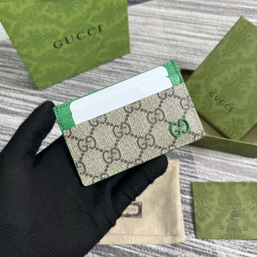 GG Supreme帆布 卡片夾 四個卡片隔層