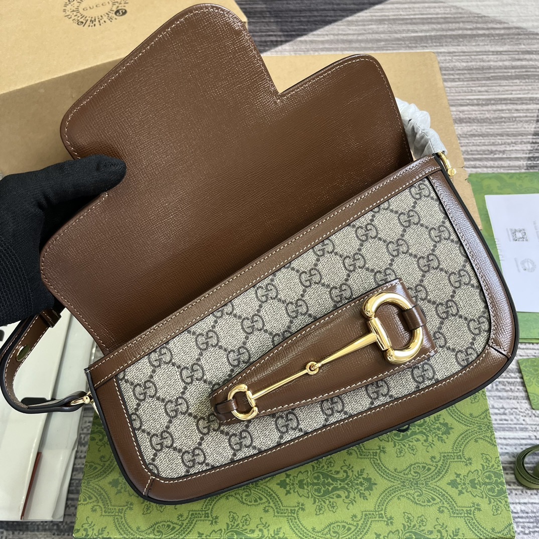 配全套包装️GucciHorsebit1955系列小号肩背包值此经典马衔扣造型配件诞生70周年之际品牌焕