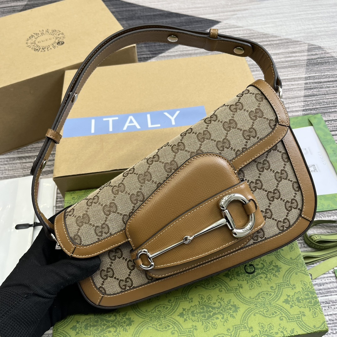配全套包装️GucciHorsebit1955系列小号肩背包值此经典马衔扣造型配件诞生70周年之际品牌焕