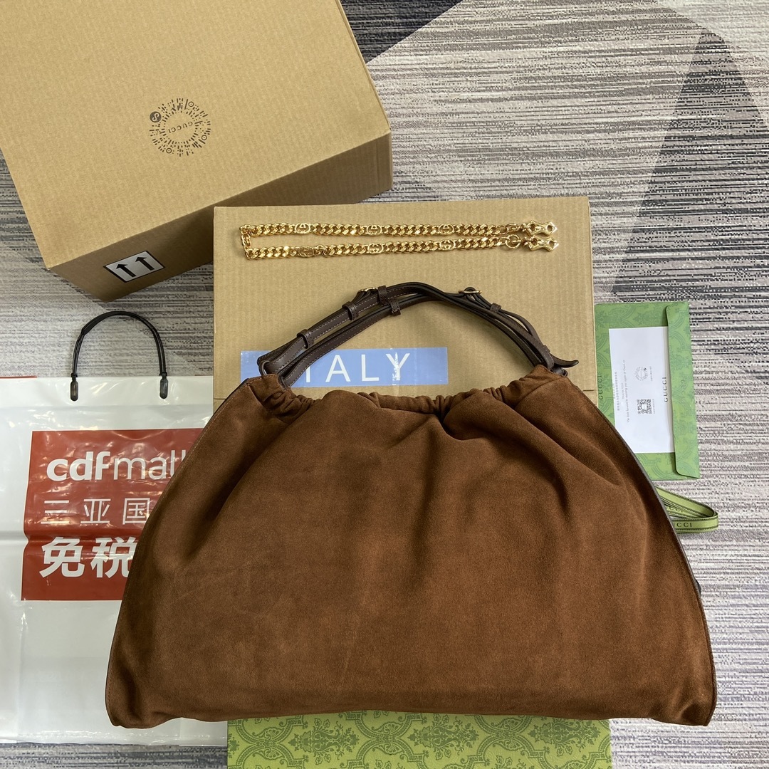 配专柜绿色礼品袋️GucciBlondie系列大号托特包源自品牌典藏设计的圆形互扣式双G匠心演绎Gucc