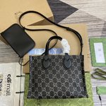 Gucci Ophidia Wholesale
 Handbags Crossbody & Shoulder Bags Tote Bags Black Grey Silver Denim Spring Collection