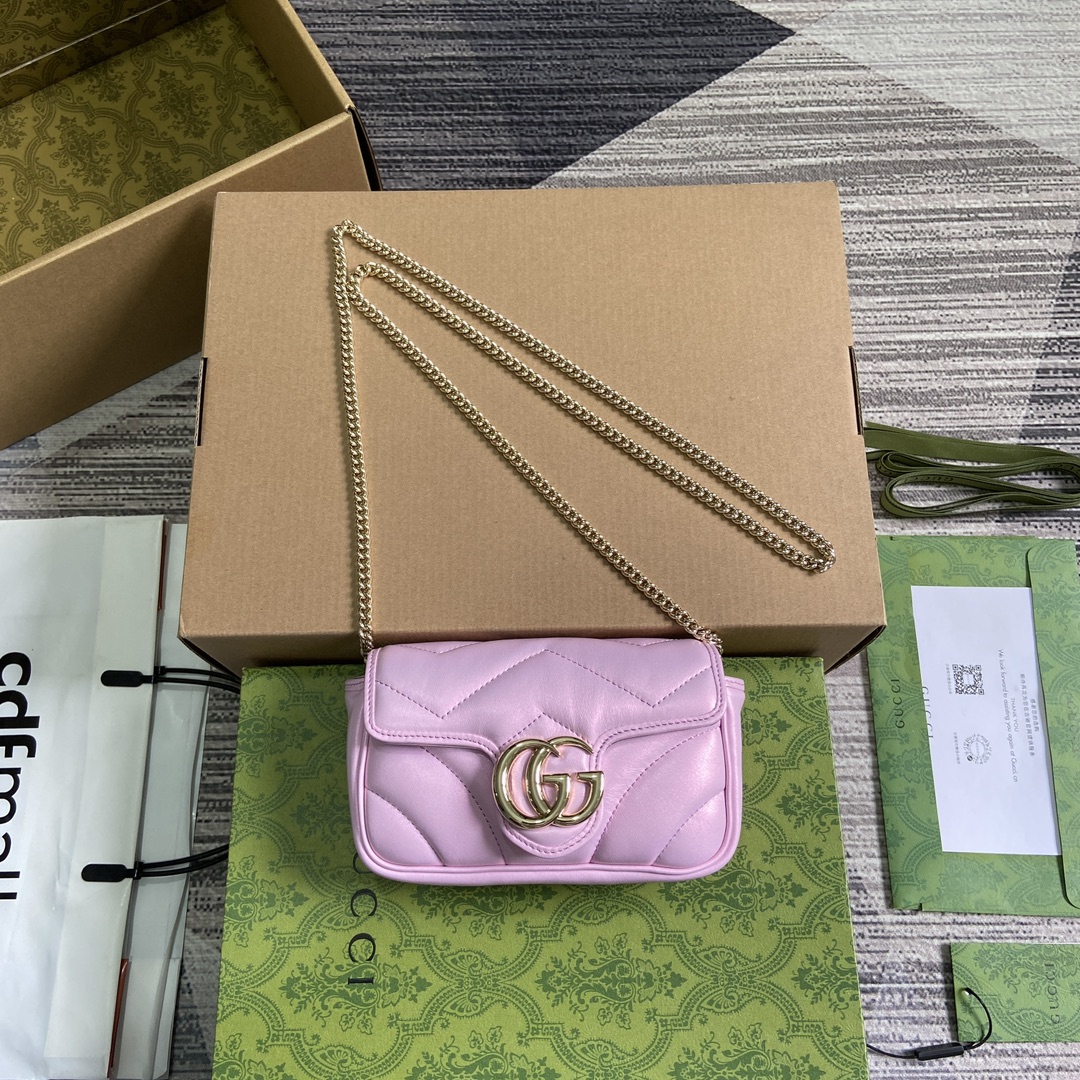 GUCCI GG Marmont коллекция маленькая сумка на плечо стёганая кожа с радужным эффектом золотая фурнитура с двойной G переливающийся синий - высшее качество