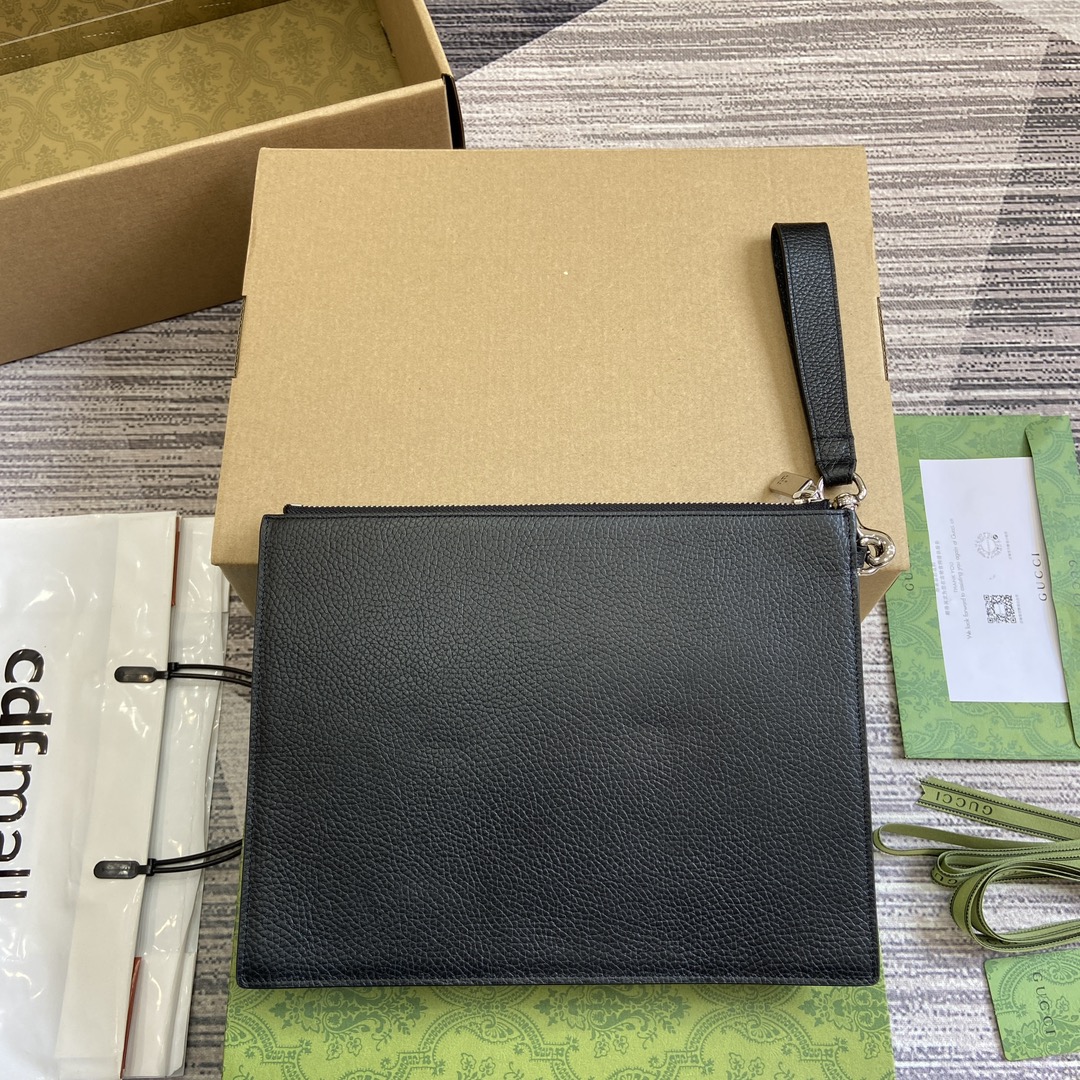 [Versace Wallets]Comes with full packaging GG full leather effect clutch bag A