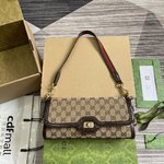 Buy Top High quality Replica
 Gucci Crossbody & Shoulder Bags Beige Brown Dark Gold Green Red Canvas
