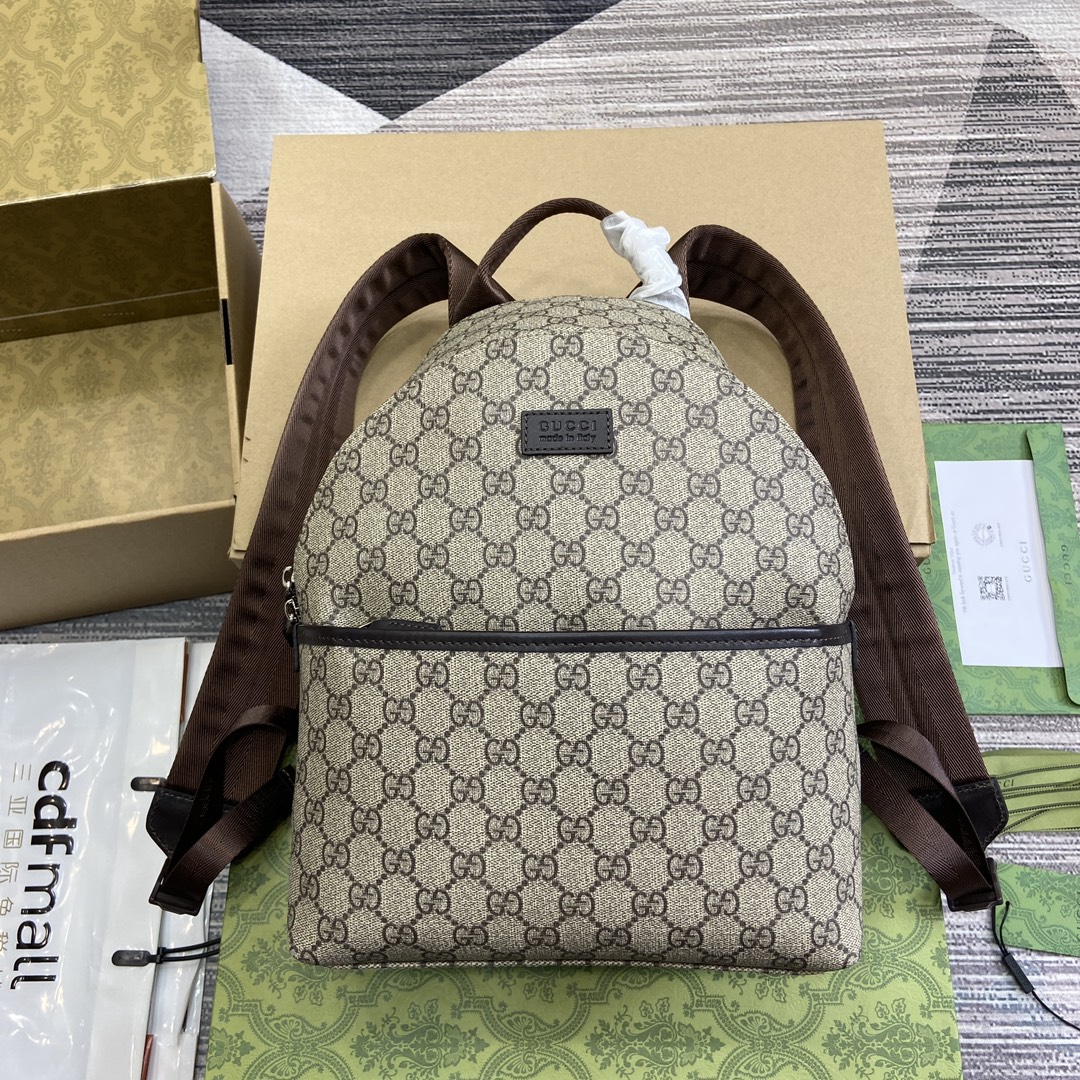 GUCCI Kids Backpack GG Supreme Canvas Backpack