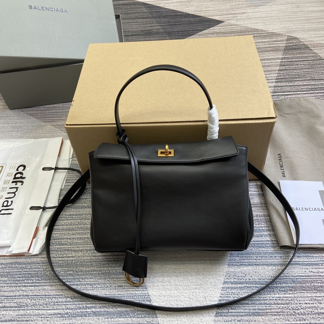 Balenciaga Sacs À Main Noir Or Peau de mouton Collection printemps – été