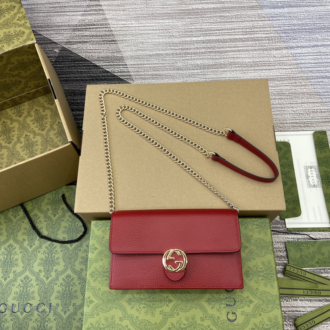 GUCCI WOC链条包 进口原厂皮 小巧大容量 手机现金唇膏收纳-顶级品质
