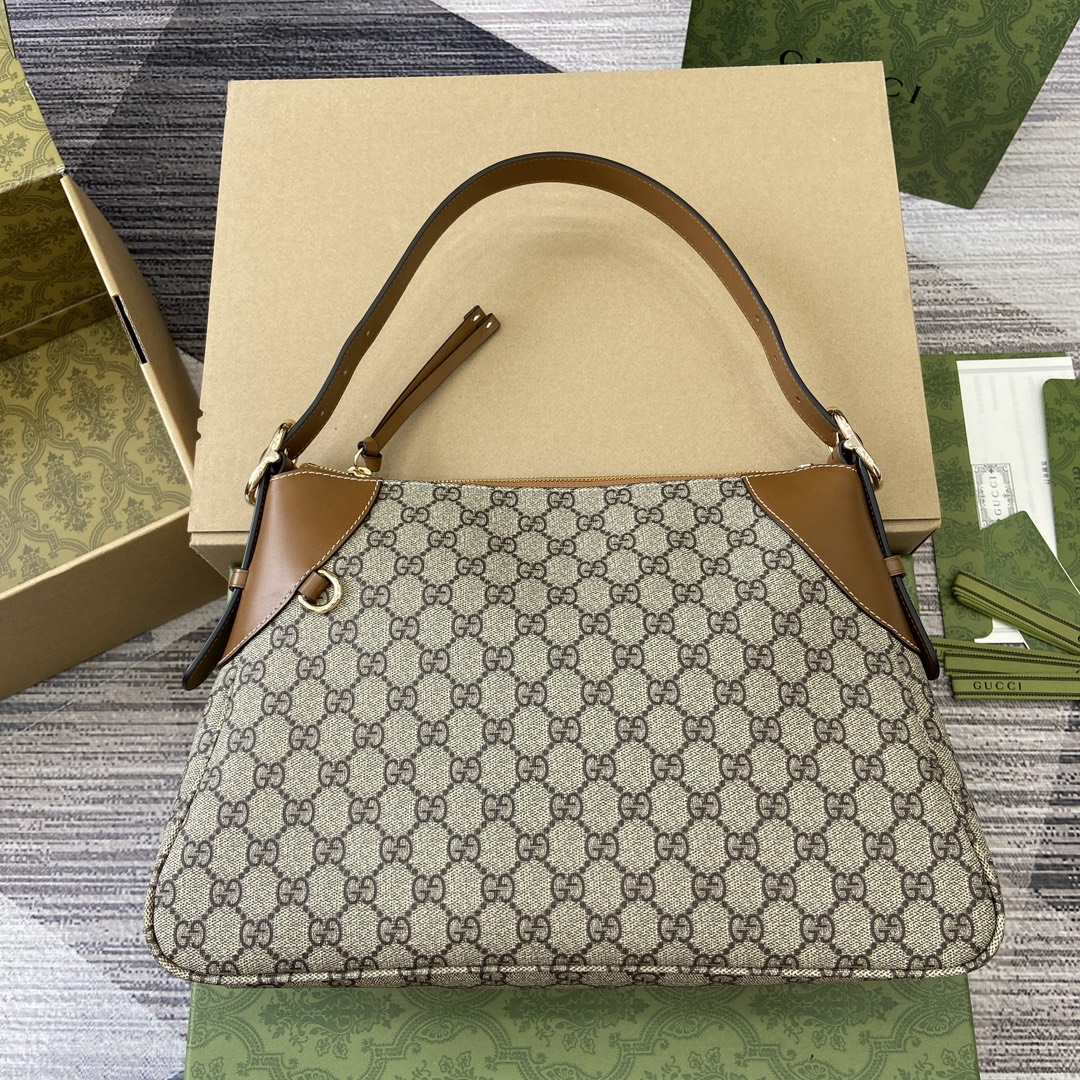 GUCCI Ophidia Shopping Bag GG Pattern Striped Web PVC