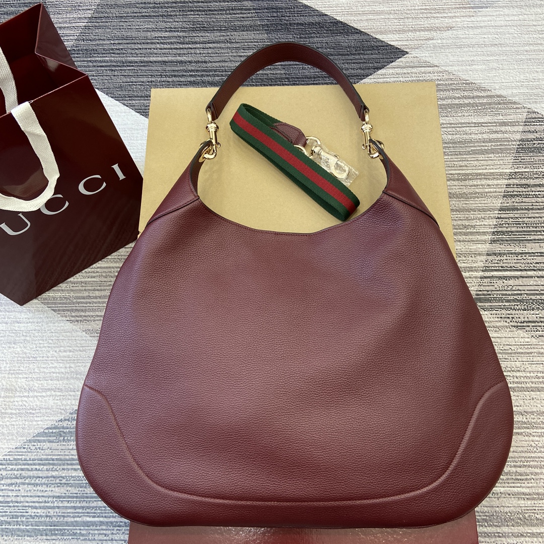 Gucci Burgundia Czerwony Płótno