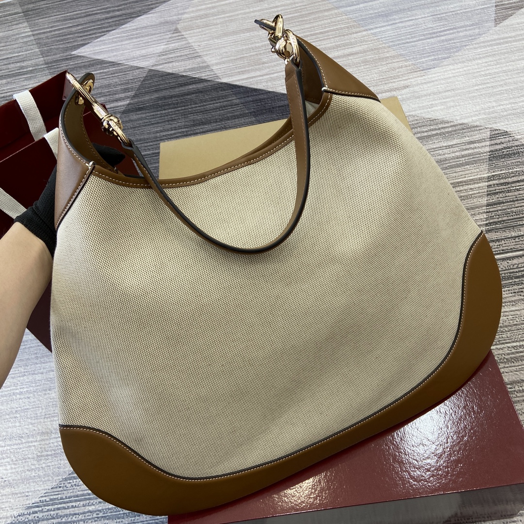 Gucci Body Double Lock Medium Shoulder Bag Brown Canvas, 49 x 46 x 4 cm 4 i1729679793 6799 0