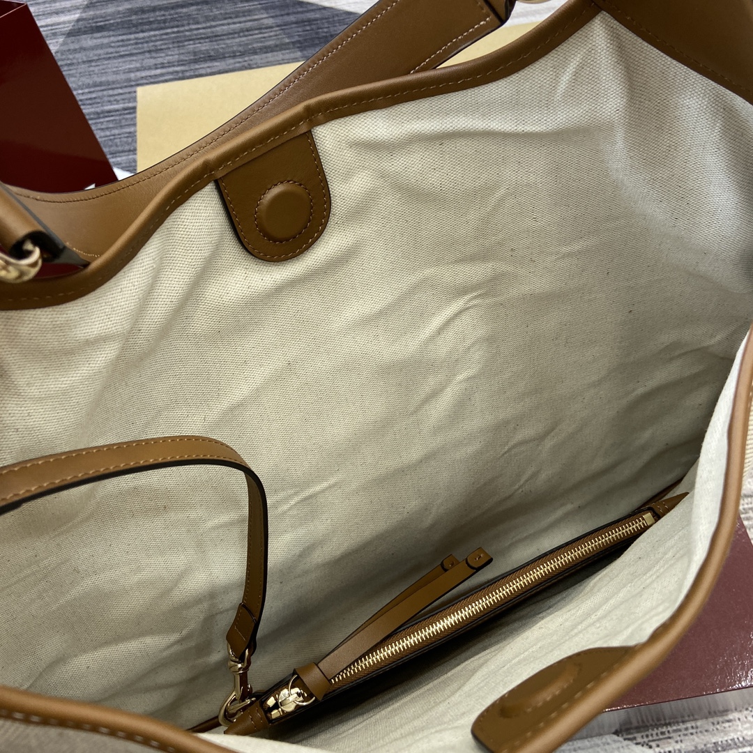 Gucci Body Double Lock Medium Shoulder Bag Brown Canvas, 49 x 46 x 4 cm 11 i1729679793 8705 0