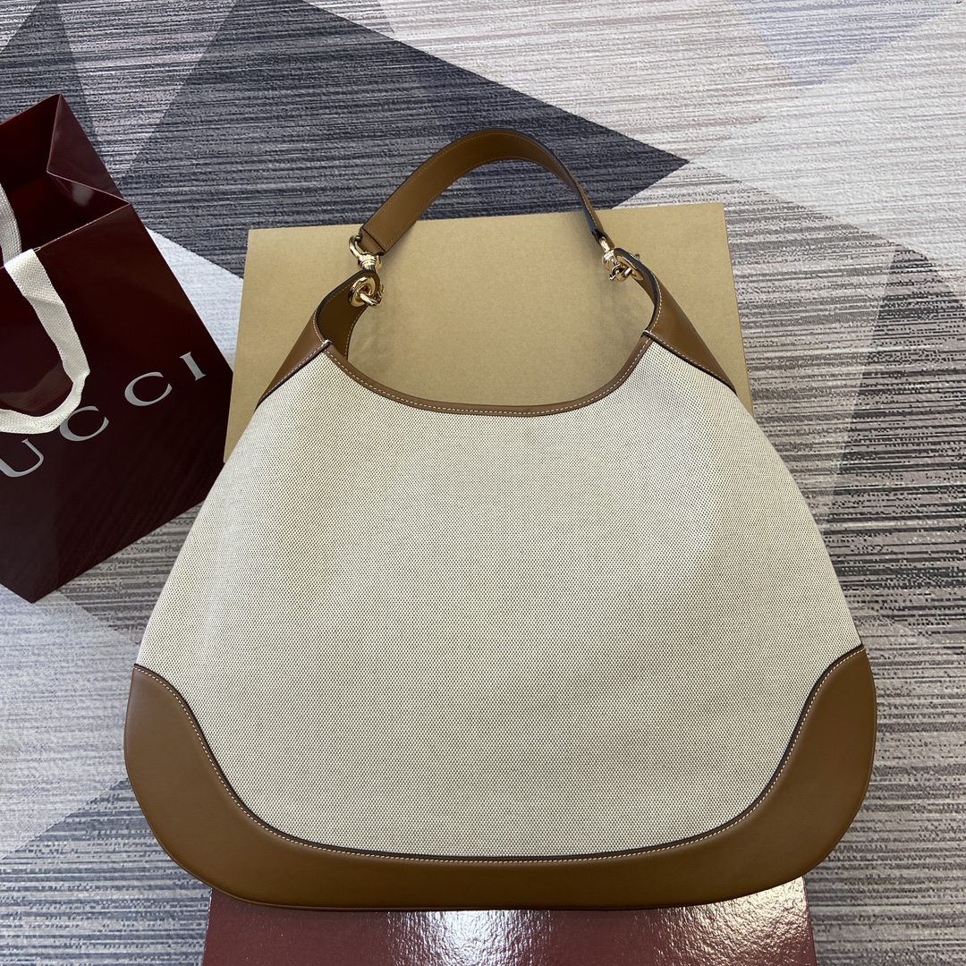 Gucci Body Double Lock Medium Shoulder Bag Brown Canvas, 49 x 46 x 4 cm 3 i1729679793 8880 0