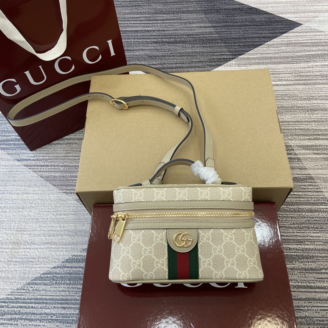 GUCCI Ophidia série mini sac ultra-mini toile GG Supreme design double G bande rayée poignée et bandoulière 2 en 1 - qualité supérieure