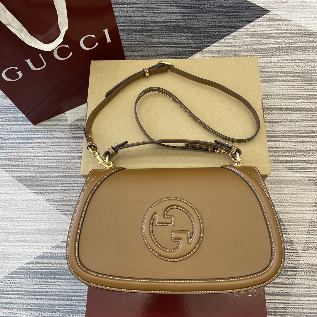 Gucci Blondie medium handbag Original GG canvas detachable shoulder strap