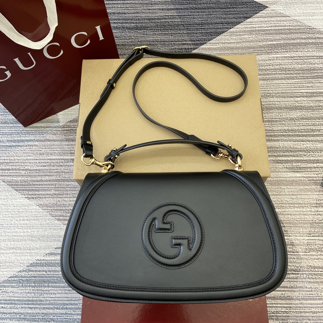 Gucci Blondie medium handbag Original GG canvas detachable shoulder strap
