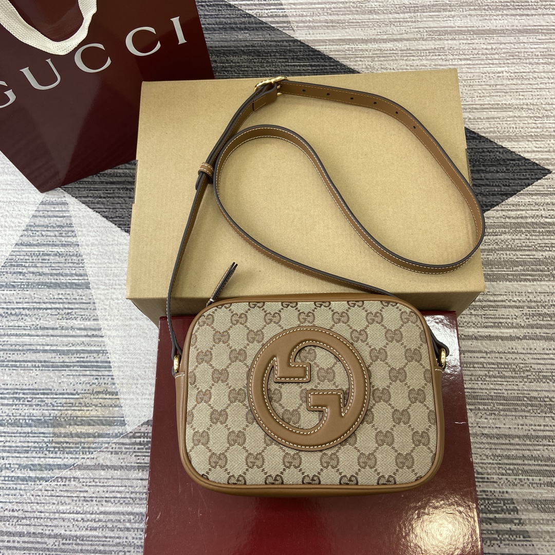 Gucci Blondie Jakość lustra
 Brązowy Płótno Mini