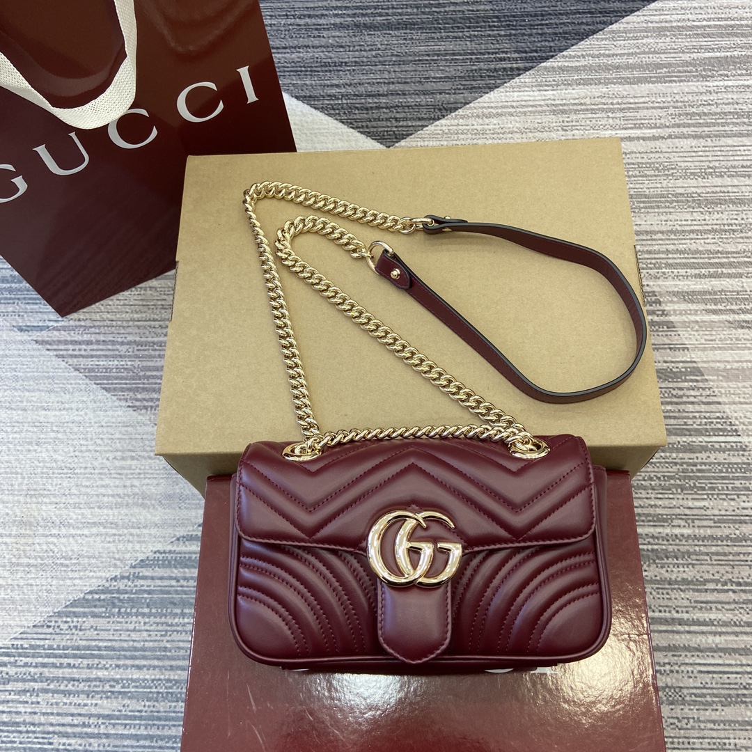 Gucci Marmont Czerwony Mini