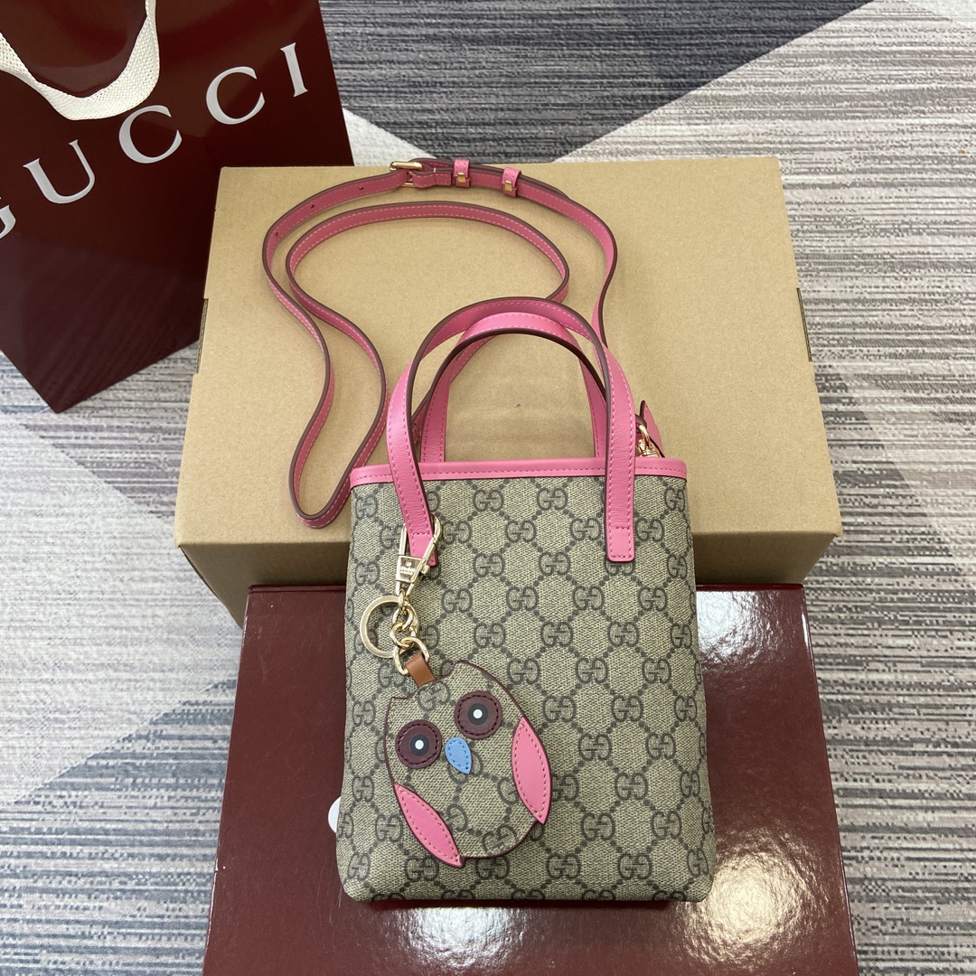 GUCCI мини-сумка для рук и плеча с аппликациями животных из покрытой ткани