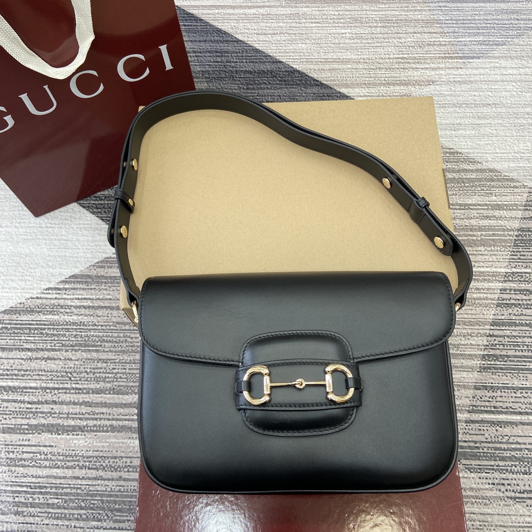Gucci Horsebit 1955 Small Shoulder Bag GG Canvas Hot Embossed
