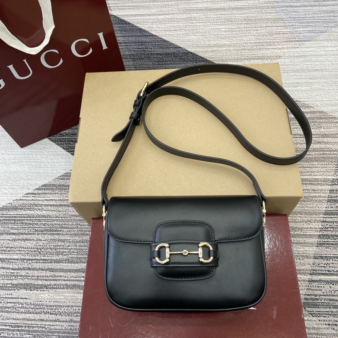 Gucci Horsebit 1955 Mini Shoulder Bag GG Canvas Horsebit