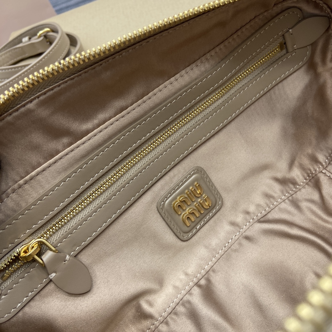 Miu Miu Arcadie Cognac Leather Bowling Bag - Medium, Top Handle & Crossbody 11 i1741244599 1770 0