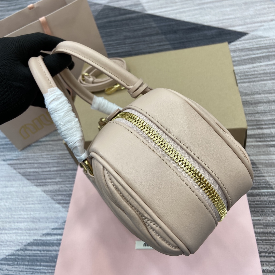 Miu Miu Arcadie Nude Pink Leather Bowling Bag Medium Size 5BB148 4 i1741244665 3466 0