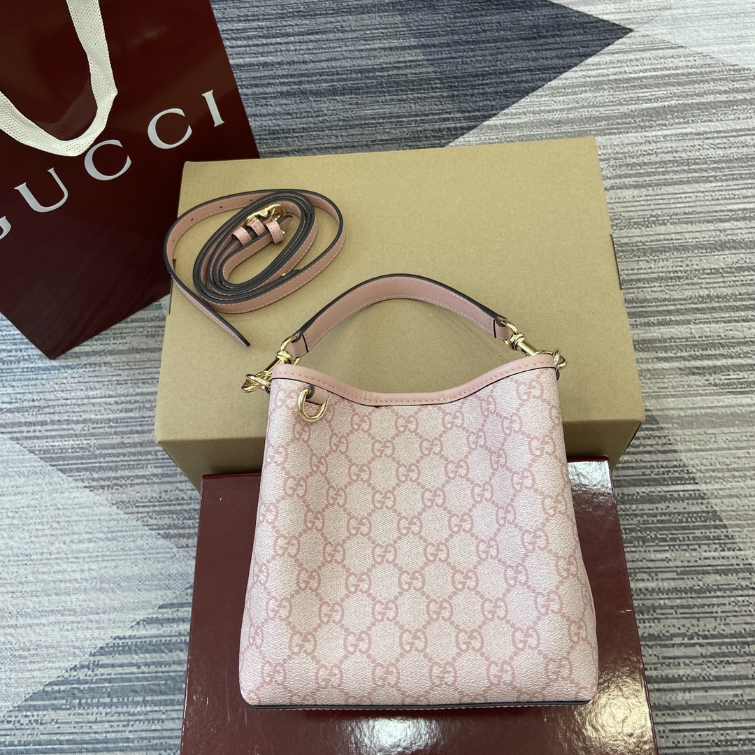 GUCCI Ophidia GG pattern striped webbing shopping bag