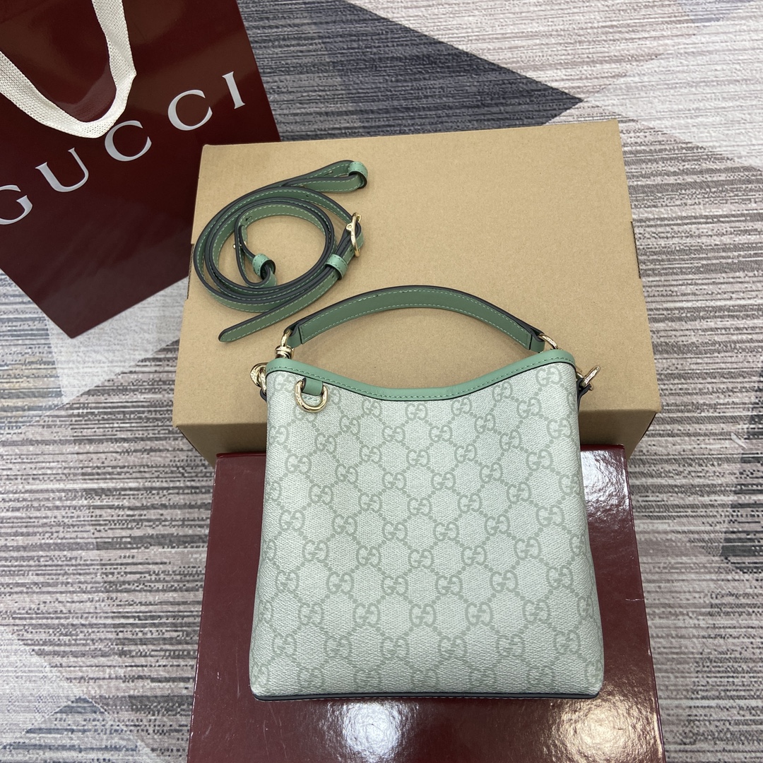 GUCCI Ophidia Shopping Bag GG Pattern Striped Web PVC