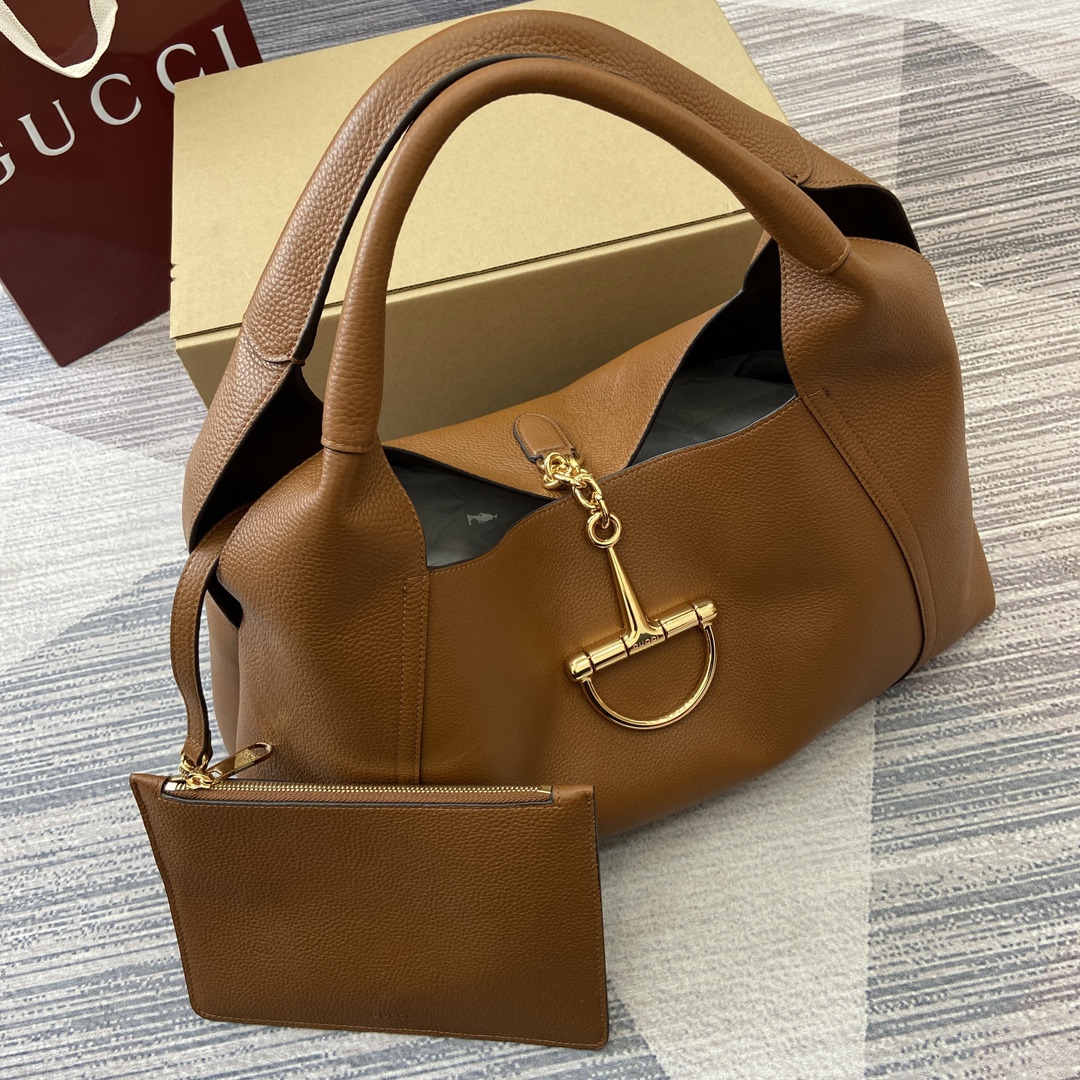 Gucci Softbit Large Shoulder Bag with Removable Pouch - Brown Leather 7 i1743760878 2449 0