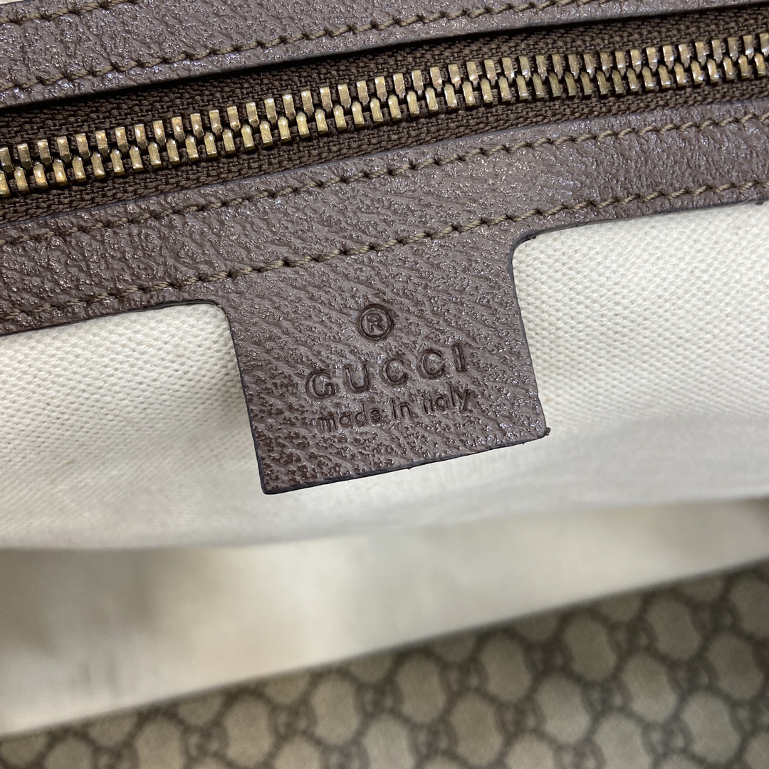 Gucci Duffle Bag Brown PVC Leather, Top Handle, Elegant Design, Perfect for Travel 11 i1744217793 7276 0