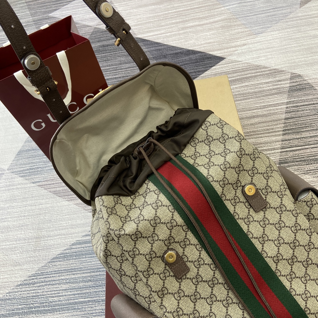 Gucci GG Supreme Canvas Backpack Brown, 40 cm Height, Crafted in Italy 11 i1744217841 8107 0