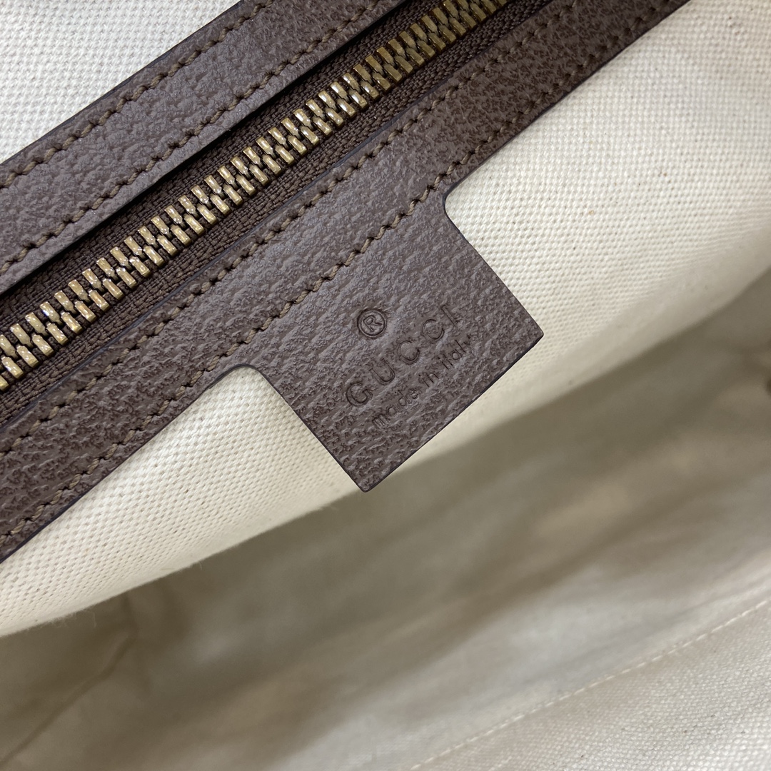 Gucci Brown GG Supreme Canvas Messenger Bag with Web Stripe Detail 11 i1744217924 7551 0