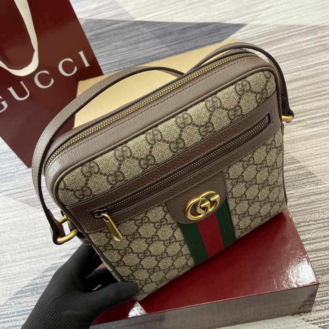 Gucci Ophidia GG Supreme Canvas Crossbody Bag, Brown, 23 x 24 x 5.5 cm 13 i1744218119 636 0