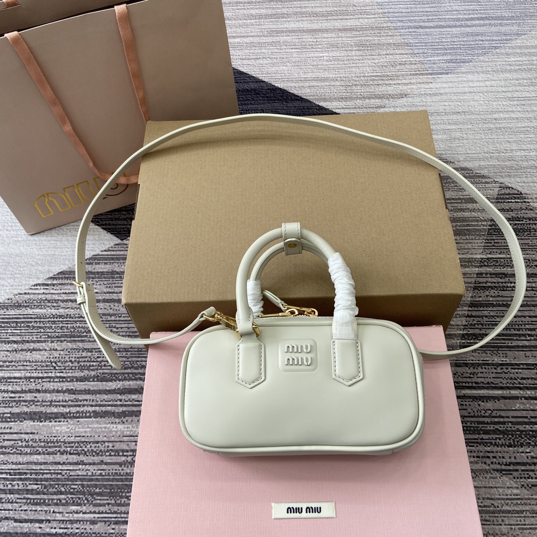 Miu Miu Arcadie Leather Mini Bowling Bag - Chic & Compact Handbag 2 i1744539242 3166 5