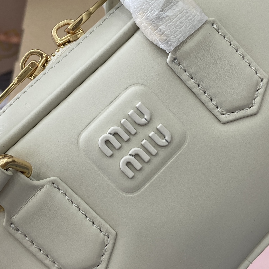 Miu Miu Arcadie Leather Mini Bowling Bag - Chic & Compact Handbag 6 i1744539242 5811 1